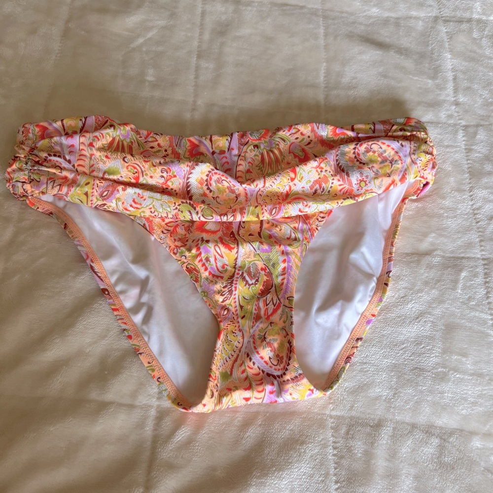 Vitoria Secret Paisley Metallic Bikini Bottoms
